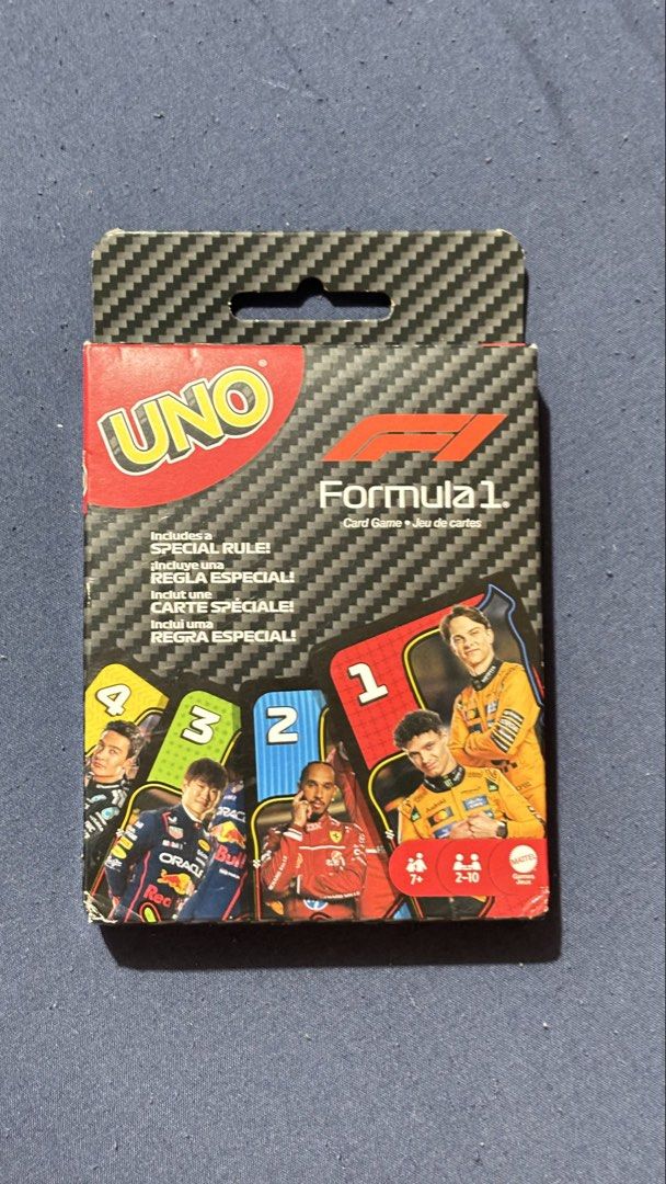 UNO Formula 1 F1 Card Game (Category: Board Games & Puzzles) located in Caloocan City. Submitted by trendycityph (Listing ID 1447902930, Image 1). Description: UNO Formula 1 F1 card game - brand new loc: south caloocan.