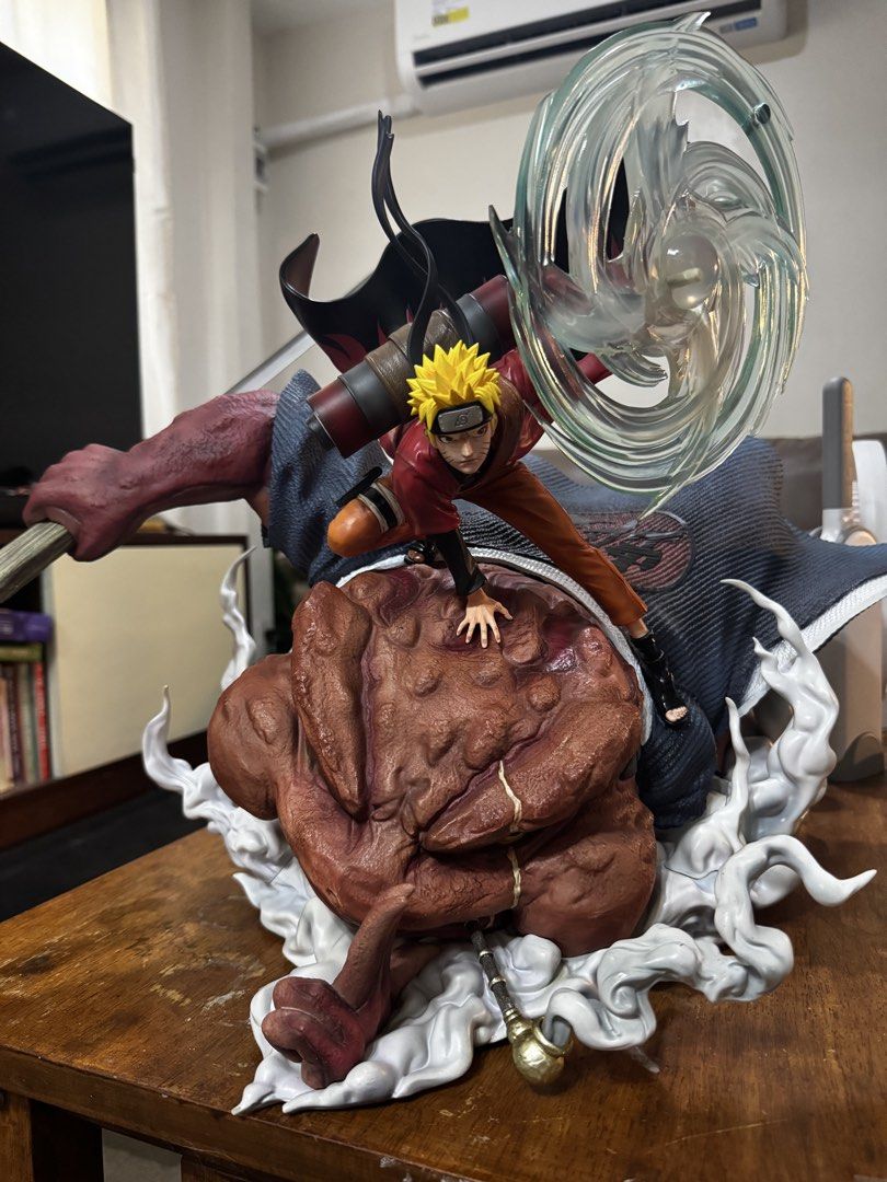 Up Art and Mini Studios Naruto Sage Mode Deluxe with Gamabunta Statue (Category: Figurines & Statues) located in Cavite. Submitted by robyabut (Listing ID 1448059238, Image 1). Description: - Naruto Sage Mode statue featuring Gamabunta - Dynamic pose with Rasenshuriken effect - Highly detailed sculpt of Naruto and the toad - Realistic smoke effects at the base enhance the scene - Ideal display piece for any Naruto fan's collection.