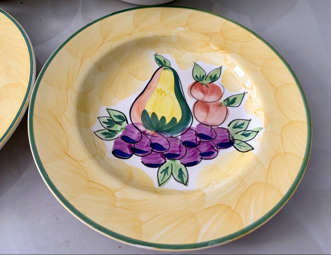 Vintage Fruit Design Ceramic Dinnerware Set with Plates Bowls501709479368478722