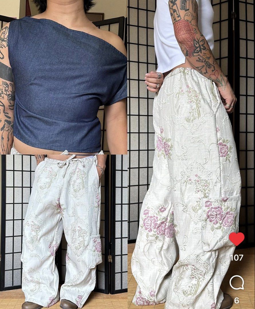 weareboysgo original tapestry cargo pants (Category: Jeans) located in Mabalacat. Submitted by icedoatmatcha (Listing ID 1448011504, Image 2). Description: weareboysgo original tapestry pants - never worn! - impulse purchase 🥹 - fabric is a bit thick - got this for 2k!.