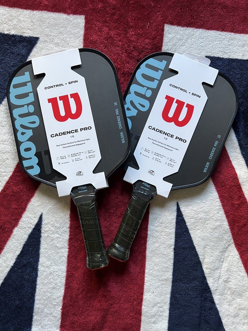 Wilson Cadence Pro 16 Pickleball Paddle (Category: Racket and Ball Sports) located in Marikina City. Submitted by laguertapat (Listing ID 1447917189, Image 3). Description: (Price is for solo paddle only) ‼️ Price still negotiable! especially if you buy the pair. - Brand new Wilson Cadence Pro 16 pickleball paddles - Raw carbon surface for maximum spin - Excellent for control and spin - Still in original packaging RFS: Impulsive buy 😆.