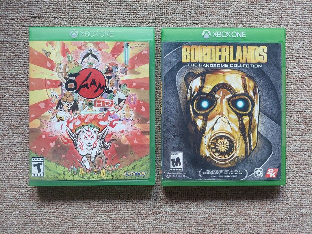 XBox One Games (Category: Xbox) located in Antipolo. Submitted by alaljr (Listing ID 1447924971, Image 1). Description: XBox One Games for sale! Comes with case and in good condition. Okami HD - P1300 Borderlands: The Handsome Collection - P1150 FOR BOTH, P2300.