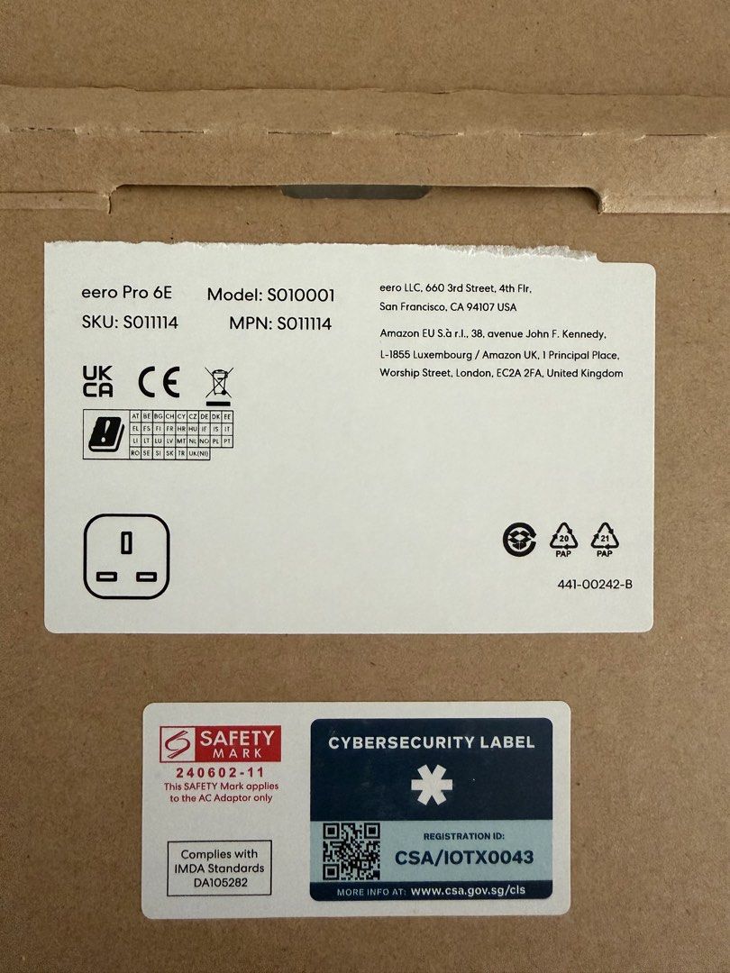 2x eero Pro 6E Mesh WiFi System (2-Pack)502581824912117762