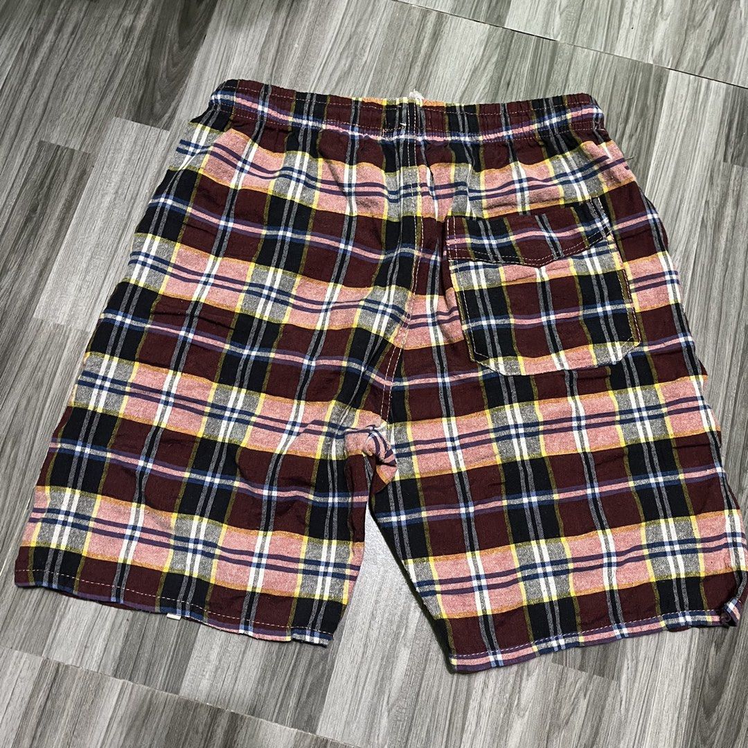 3 Pcs Walking Shorts checkered (Category: Shorts) located in Antipolo. Submitted by marcoandpaolomerchandise (Listing ID 1448217552, Image 3). Description: Blue Checkered Size 30 W-26” L - 16” Orange Checkered Size 34 W-28” L - 17” Maroon Checkered Size 34 W-28” L - 17” Take all 500 Nabili ko sya overruns shop before , ins—pired h&M lang sya pero maganda Quality Location: Pagrai Antipolo ,Pwede J&T or Lalamove Pick Up .