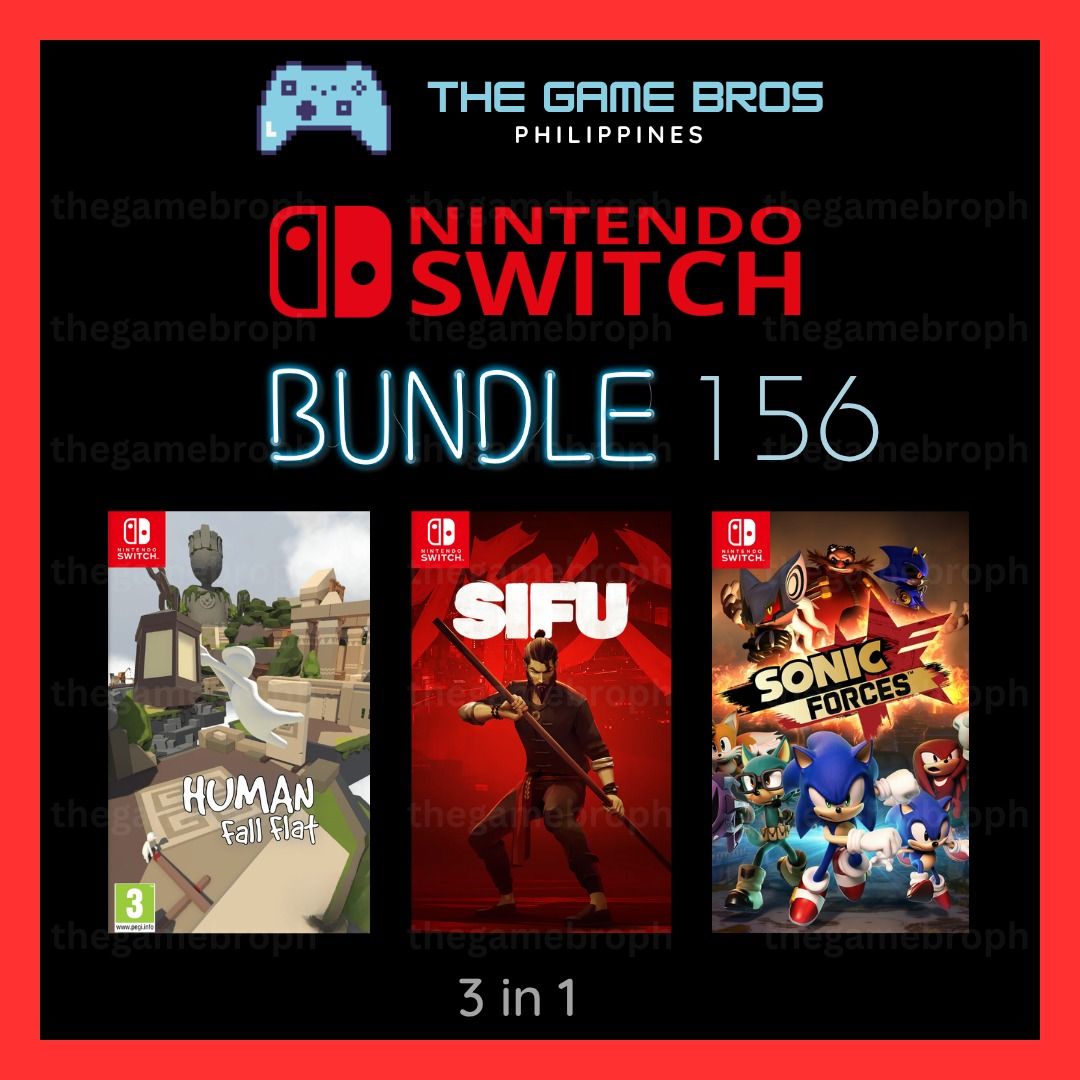 3in1 Bundle: Human Fall Flat + Sifu + Sonic Forces (Nintendo Switch) Digital Games (Category: Nintendo) located in Manila. Submitted by thegamebroph (Listing ID 1448183747, Image 1). Description: 🔥 FEATURES 🔥 ✅ 100% SAFE and LEGAL games bought from Nintendo eShop ✅ ✅ 100% STABLE and RELIABLE !!! ✅ ✅ Not require to MODIFY your console ✅ ✅ Warranty provided✅ ✅ Instant Delivery*✅ ✅ Simple & Details Installation Guide Provided✅ ✅ 99% of all games a