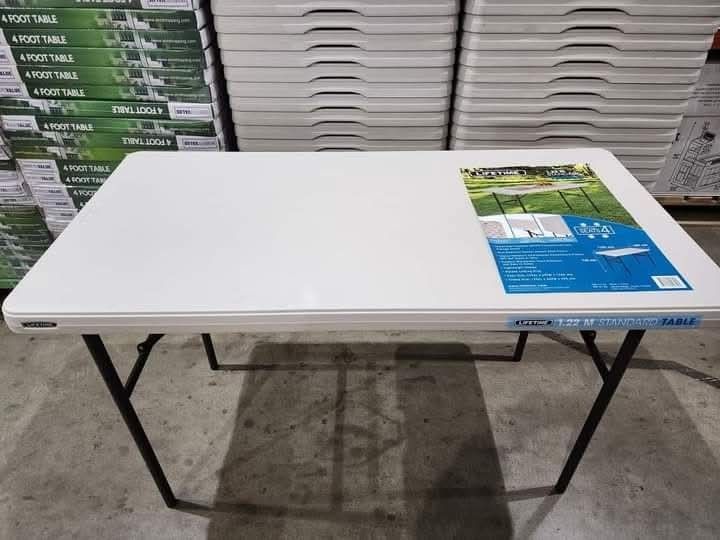 4ft lifetime Table (Category: Everything Else Others) located in Manila. Submitted by redonlineshop (Listing ID 1448132027, Image 2). Description: 4ft Lifetime Table ₱1950 on hand Brand New same day delivery COD.