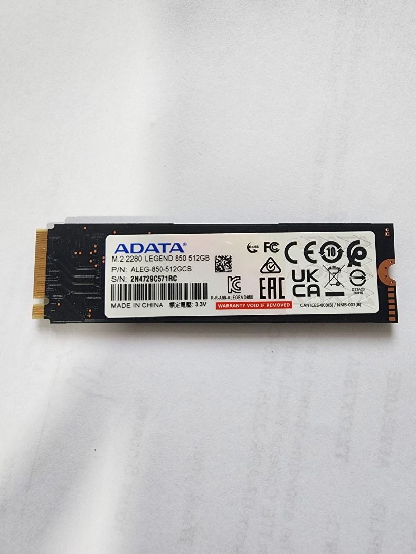 ADATA 512GB SSD NVMe PCIe503376753471016961