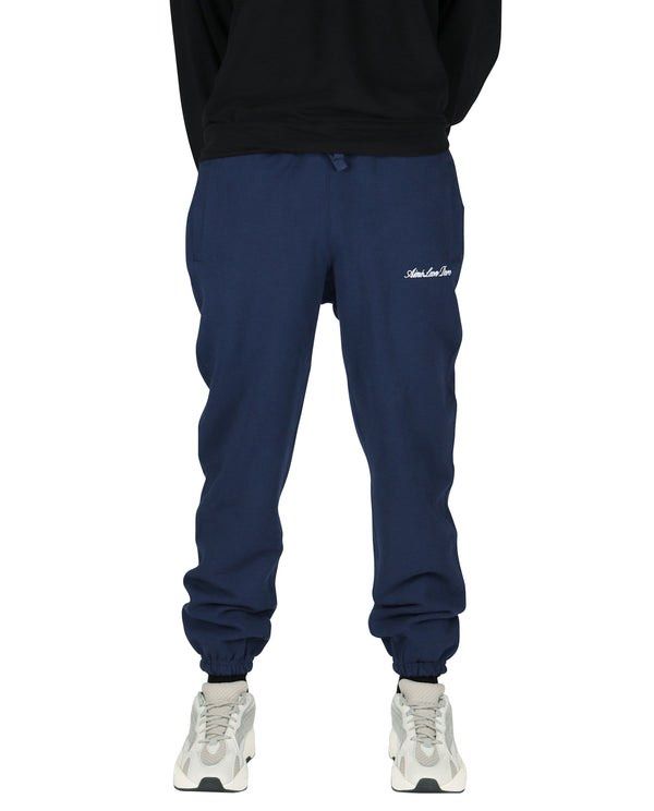 Aime Leon Dore Black Script Sweatpants (Category: Joggers) located in Manila. Submitted by sometimesalways (Listing ID 1448273058, Image 1). Description: Aime Leon Dore Black Script Sweatpants Size: S W: 14 - 14.5 L: 40 Fits 28-30 waistline Issue/s: Minimal color fade Price: 750.