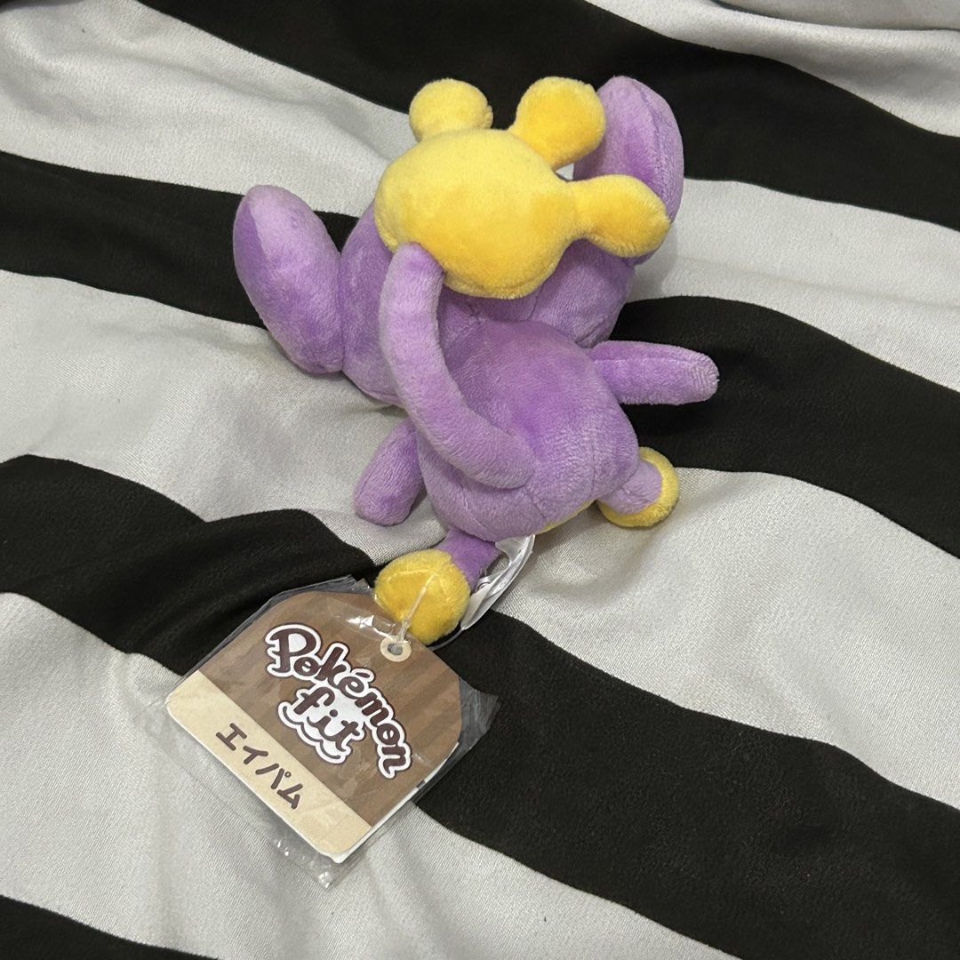 aipom pokemon fit plush / sitting cuties (Category: Plushies & Soft Toys) located in Rizal. Submitted by lacyralts (Listing ID 1448216930, Image 2). Description: aipom fit plush still with tag :) rfs: letting go of my collection because i’m moving :,).