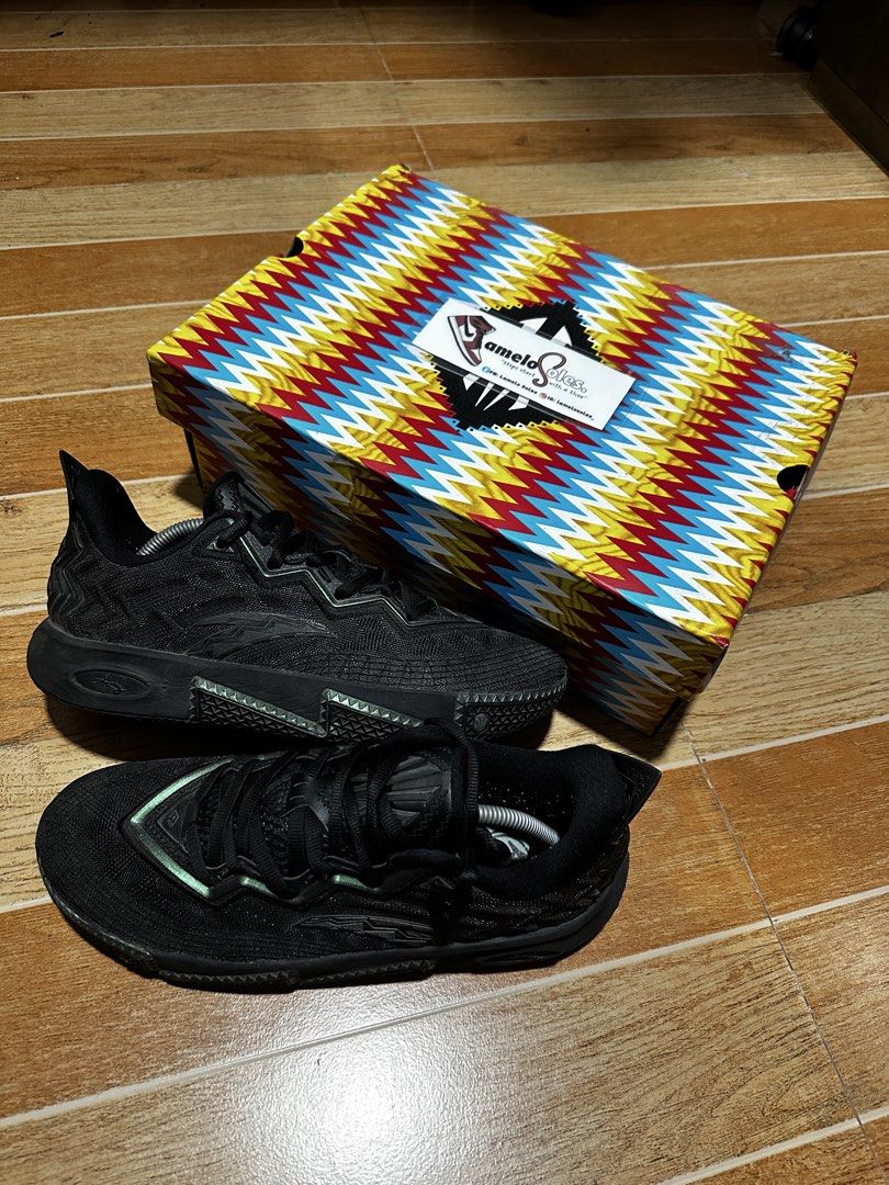 Anta Kai 2 ‘Triple Black’ (Category: Sneakers) located in Manila. Submitted by lamelosoles_ (Listing ID 1448249009, Image 1). Description: Anta Kai 2 ‘Triple Black’ For Sale • For Trade With OG Box 9/10 Condition (Used more than 10x) Size 10.5 Honest Issues: Signs of Usage and Right Shoe Lace Cracked Pics Posted ₱3499❗️(₱7995 srp and way below market) Near QC Congressional/Visayas Ave/FisherMall Location (Meetups) Lalamove and GCash (Shipping) @l
