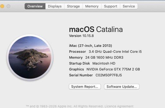 Apple iMac 27-inch Late 2013502708316186890241