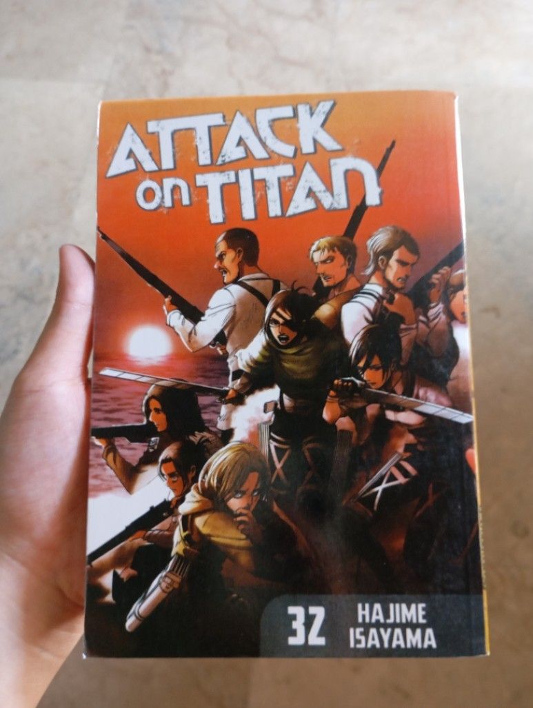 Attack on Titan Vol.32 (Category: Comics & Manga) located in Manila. Submitted by asecondchance_ (Listing ID 1448150870, Image 1). Description: I am not sure if this is authentic. It has stains (last 2 photos).