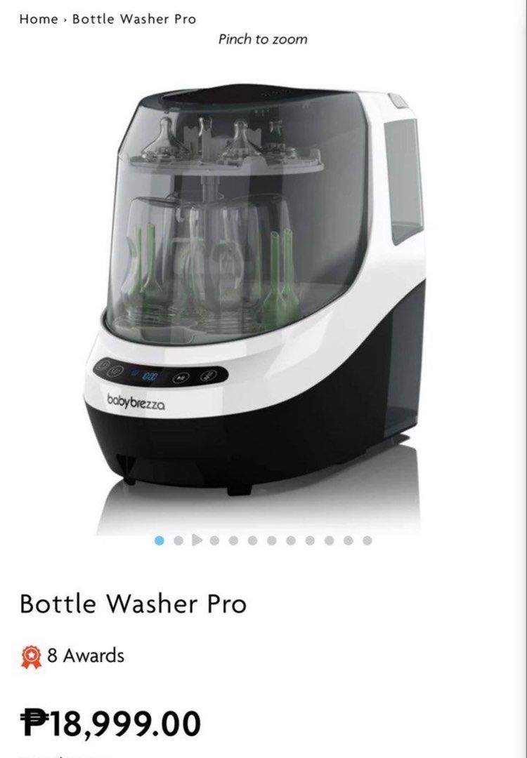 Baby Brezza Bottle Washer Pro BRAND NEW (Category: Breastfeeding & Bottle Feeding) located in Manila. Submitted by nylahsel (Listing ID 1448235992, Image 1). Description: BRAND NEW Original price: 18,999 Selling price: 17,800 Free shipping (Metro Manila) Inclusions: Free 60 detergent tablets Location: Taguig City.
