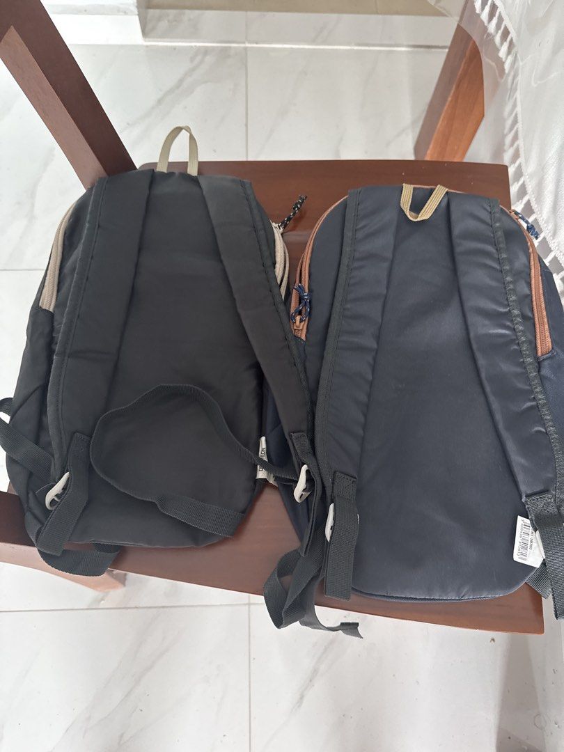 Backpack (Category: Backpacks) located in Singapore. Submitted by v9vdg8k79t (Listing ID 1448165137, Image 2). Description: - Two Quechua backpacks included - Colors: Black and Navy Blue - Suitable for daily use and short trips - Lightweight and practical design - brand new price is for each item.