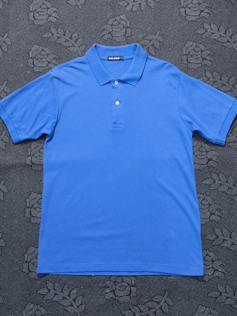 Baleno Blue Polo Shirt (Category: Tshirts & Polo Shirts ) located in Manila. Submitted by chaddiee (Listing ID 1448206518, Image 1). Description: length: 28 inch width: 19 inch.
