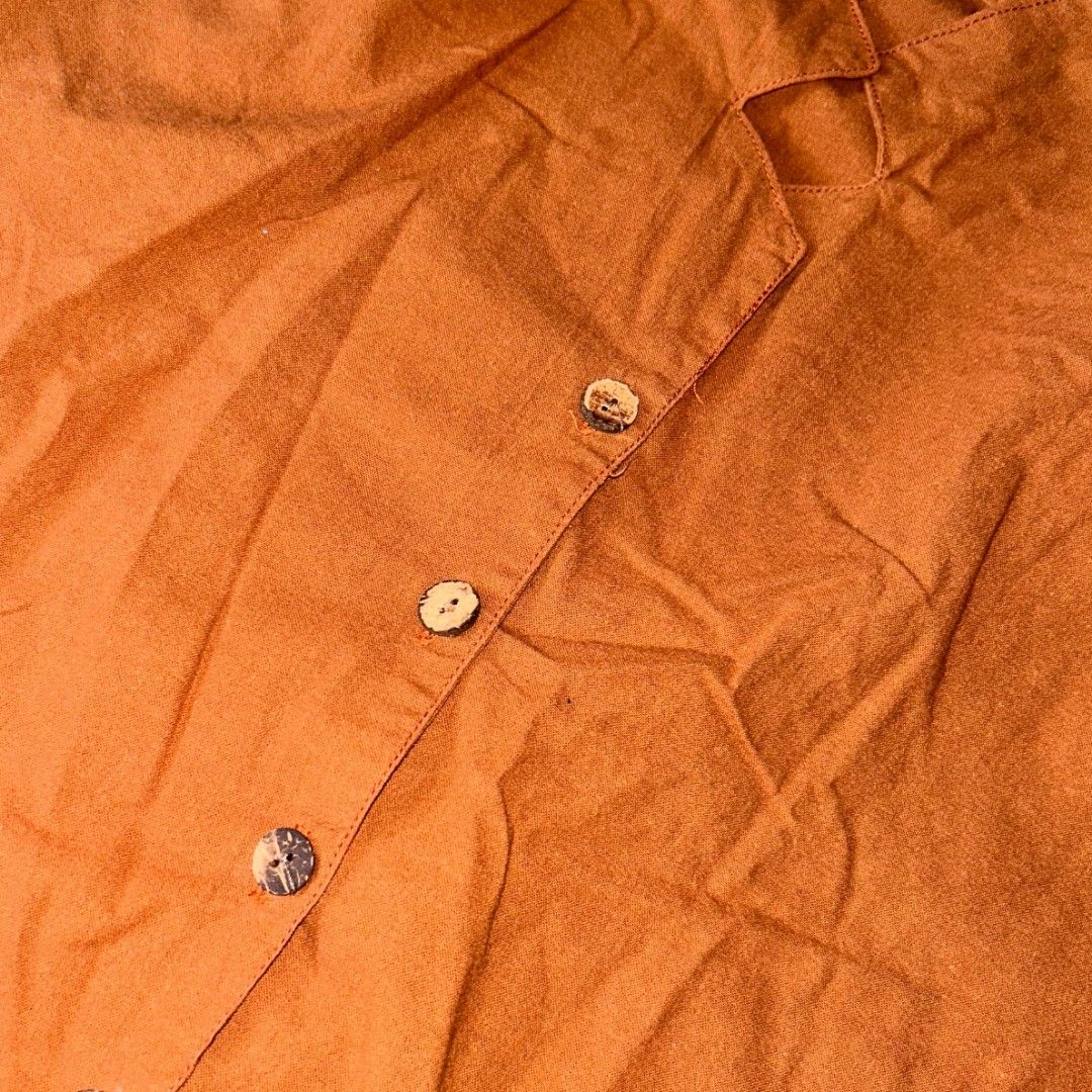 Brown Puff Sleeve Top and Shorts Coordinates Set (Category: Sets or Coordinates) located in Bacoor. Submitted by nycha.tolentino (Listing ID 1448107931, Image 2). Description: - Top features a collared neckline and button-up front - Shorts have 2 functional pockets - Medium to large - With minimal issue on sleeves (please see the picture).