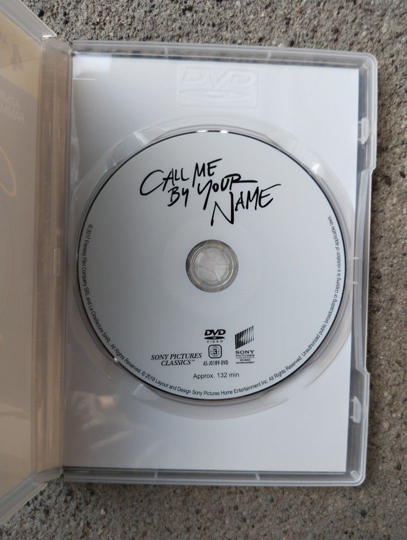 Call Me By Your Name DVD (Category: CDs & DVDs) located in Manila. Submitted by someonefrom2008 (Listing ID 1448176406, Image 3). Description: mint condition fixed price I have upgraded to blu-ray so selling this DVD.