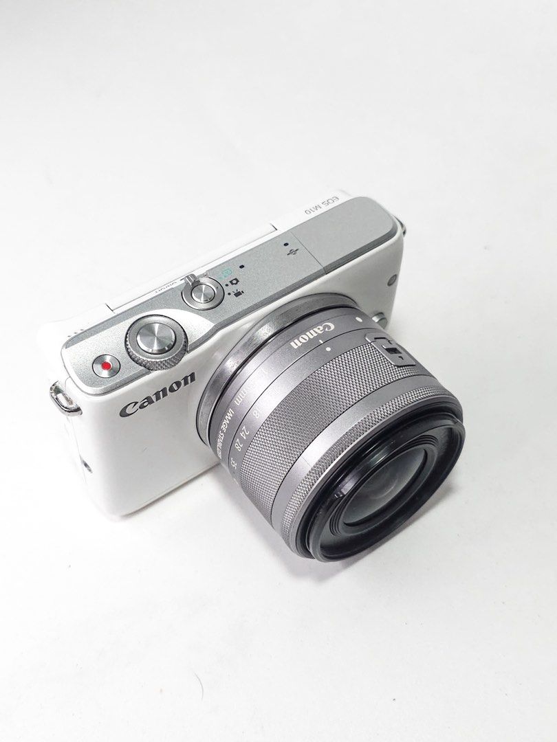 Canon M10 + 15-45mm (Category: Cameras) located in Baguio. Submitted by aeralecamerastore (Listing ID 1448238902, Image 3). Description: Canon M10 + 15-45mm P 20,500 No issues Good Condition Cosmetics : 9.5/10 ( may light scratches sa body ) SC : 10k lang Actual Photos Posted 📸 📍 Open For Cash on delivery / COP LBC Inclusions : 📦 What’s Included? Canon M10!+ 15-45 Charger Battery Camera Bag Strap Lens Cap .