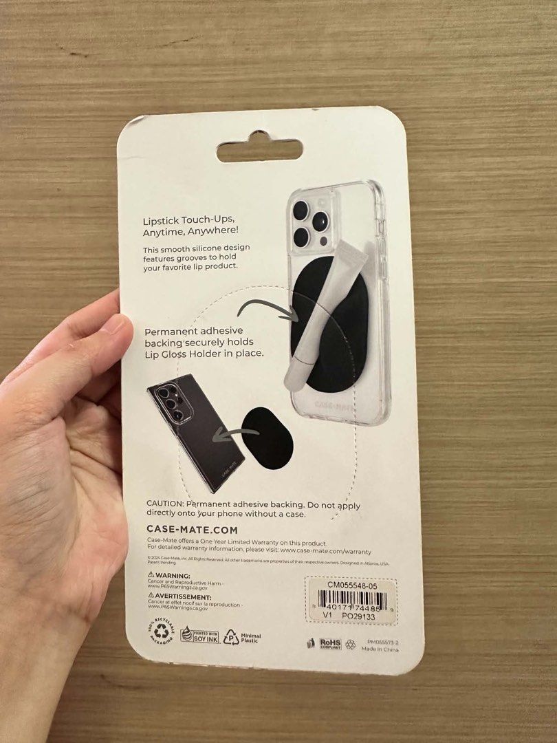 Case-Mate (Category: Cases & Sleeves) located in Manila. Submitted by puyatnaseller (Listing ID 1448134644, Image 2). Description: Case-Mate Lip Gloss Holder Phone Accessory (Peach) .