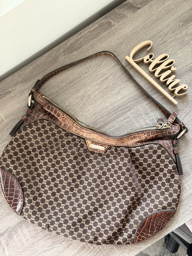 Celine Macadam Canvas Embossed Leather Bittersweet Shoulder Bag (Category: Luxury Bags & Wallets) located in Los Banos. Submitted by collineam_ (Listing ID 1448185625, Image 1). Description: - Guaranteed Authentic - Very good condition - Vintage.