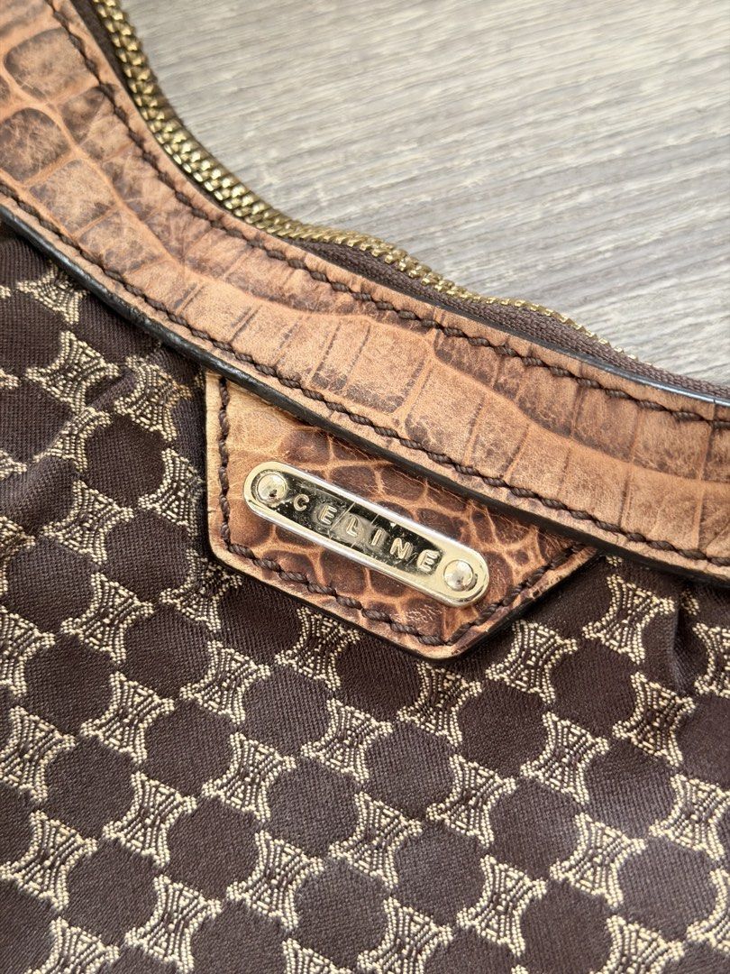 Celine Macadam Canvas Embossed Leather Bittersweet Shoulder Bag (Category: Luxury Bags & Wallets) located in Los Banos. Submitted by collineam_ (Listing ID 1448185625, Image 3). Description: - Guaranteed Authentic - Very good condition - Vintage.