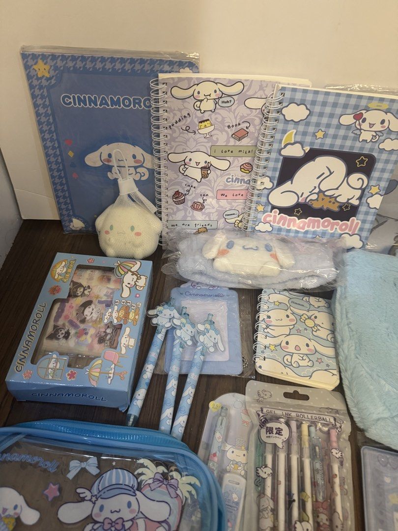Cinnamoroll Stationery Bundle - Notebooks, Pens, Pouch & More! (Category: Stationery & School Supplies) located in Bacoor. Submitted by _jmcart (Listing ID 1448190623, Image 3). Description: - Sold as set / bundle - Unofficial - + Freebies - Gogoexpress / SDD - Gcash / BPI.