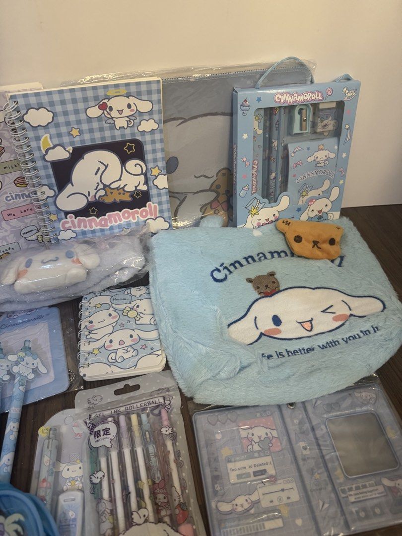Cinnamoroll Stationery Bundle - Notebooks, Pens, Pouch & More! (Category: Stationery & School Supplies) located in Bacoor. Submitted by _jmcart (Listing ID 1448190623, Image 2). Description: - Sold as set / bundle - Unofficial - + Freebies - Gogoexpress / SDD - Gcash / BPI.