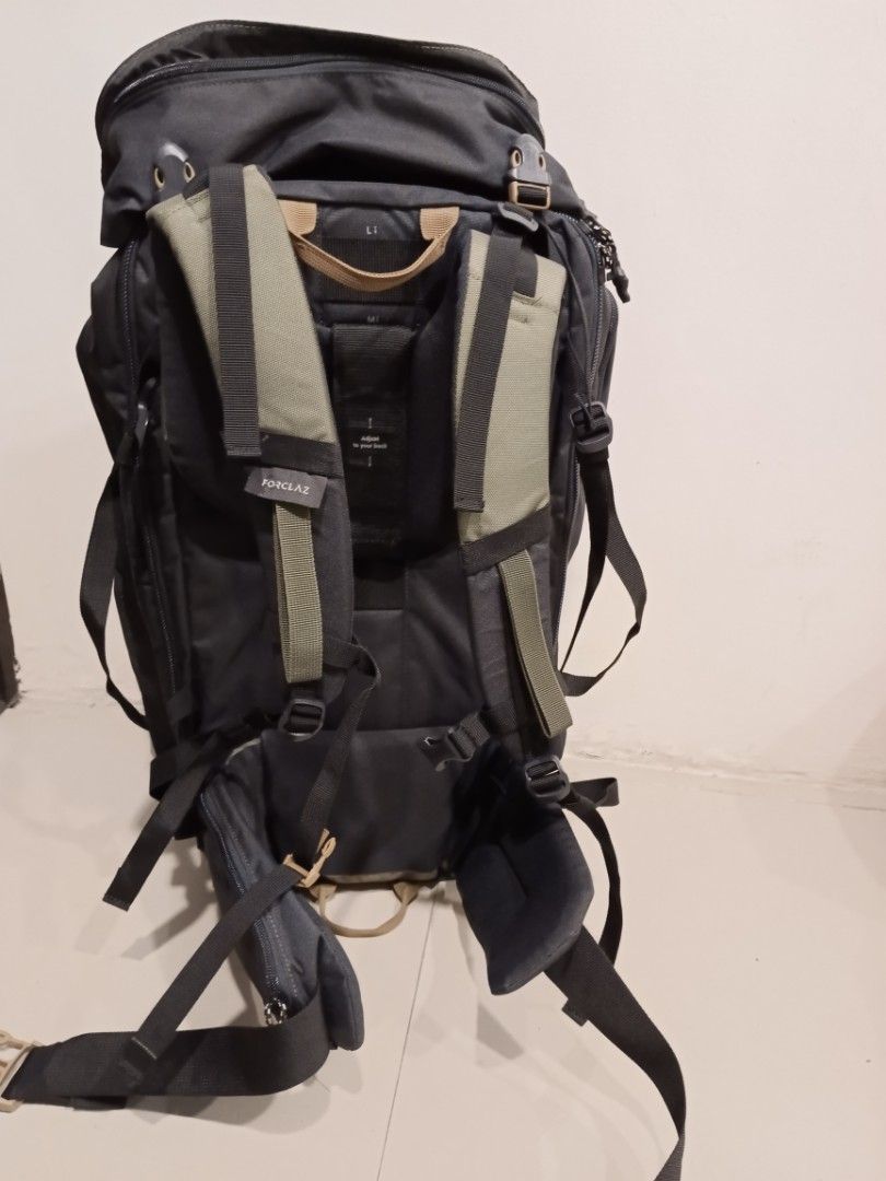 Decathlon Forclaz Travel 500 60L Backpack (Category: Backpacks) located in Taguig. Submitted by zero26570088 (Listing ID 1448169146, Image 3). Description: - Forclaz Travel 500 Backpack - 60L Volume - Lightweight Design (1.6kg) - Raincover Included - Ideal for Travel and Hiking - Spacious Interior - Adjustable Straps for Comfort.