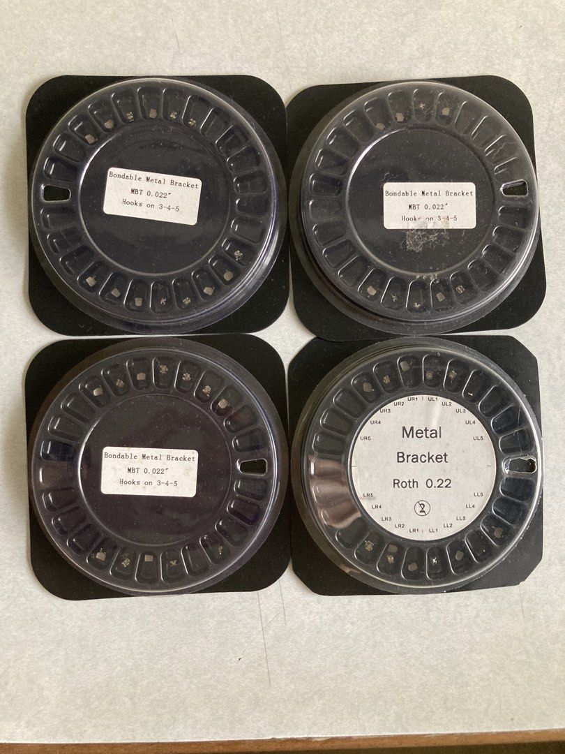Dental Ortho Bondable Metal Brackets (Category: Medical Supplies & Tools) located in Manila. Submitted by daddythrifter (Listing ID 1448085129, Image 2). Description: All for 1,000 One complete set, others are loose.