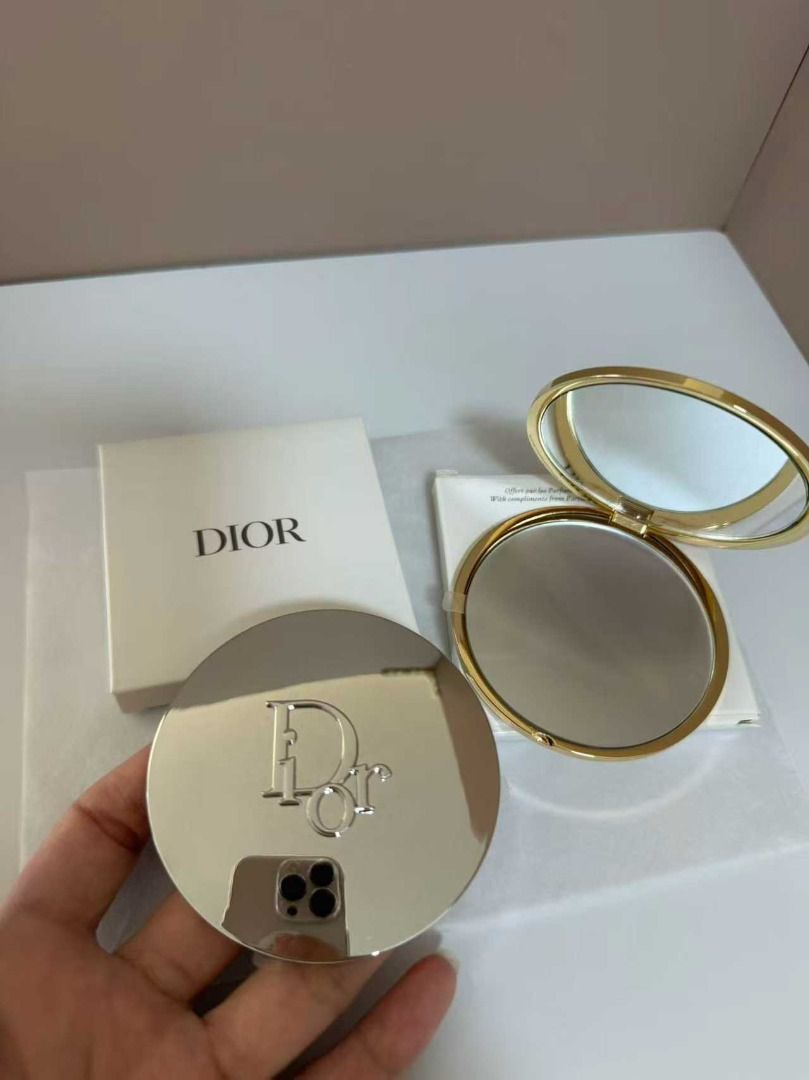 Dior Compact Mirror & Lipstick #840 (Category: Makeup) located in Caloocan City. Submitted by refreshmycloset444 (Listing ID 1448244592, Image 3). Description: - Authentic Dior compact mirror (silver with Dior logo) - Authentic Dior lipstick in shade #840 (matte finish, gold with Dior logo) - Both items come in their original Dior packaging - Makes a perfect gift for any makeup enthusiast! Both are original Lipstick is full size refillable .