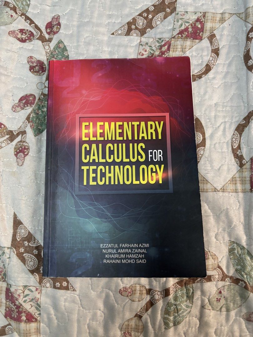 elementary calculus for technology (Category: Textbooks) located in Shah Alam. Submitted by mini_toyshop (Listing ID 1448180513, Image 1). Description: for engineering student price : RM 20.