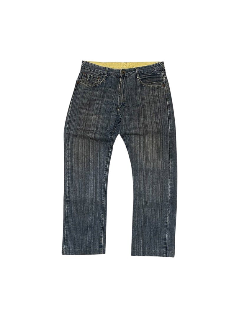 EVISU GENES SEAGULL ALL DENIM JEANS (Category: Jeans) located in Pasay City. Submitted by digital_wardrobe.ph (Listing ID 1448202137, Image 1). Description: EVISU GENES SEAGULL ALL DENIM JEANS details size: medium - large width : 34 length: 38 . 5 leg opening : 8 . 5 price: 550 location : pasay city.