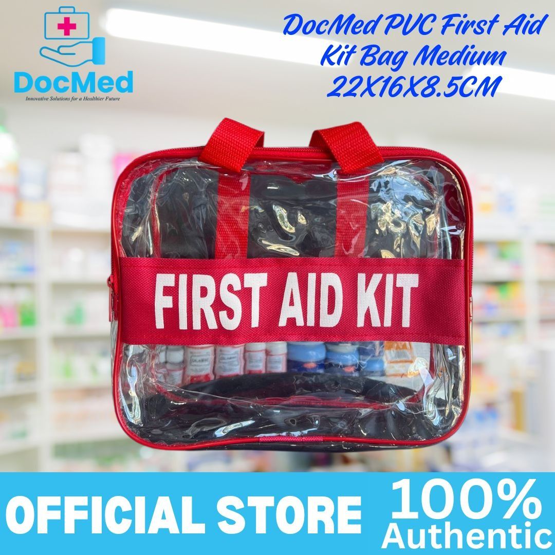 FIRST AID KIT PVC BAG TRANSPARENT RED (Category: Medical Supplies & Tools) located in Quezon City. Submitted by iamzee_26 (Listing ID 1448106220, Image 2). Description: .