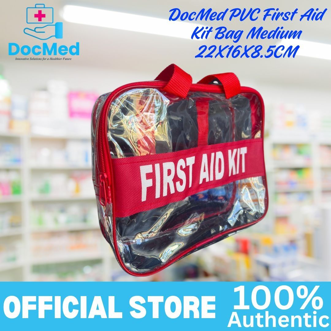 FIRST AID KIT PVC BAG TRANSPARENT RED (Category: Medical Supplies & Tools) located in Quezon City. Submitted by iamzee_26 (Listing ID 1448106220, Image 3). Description: .