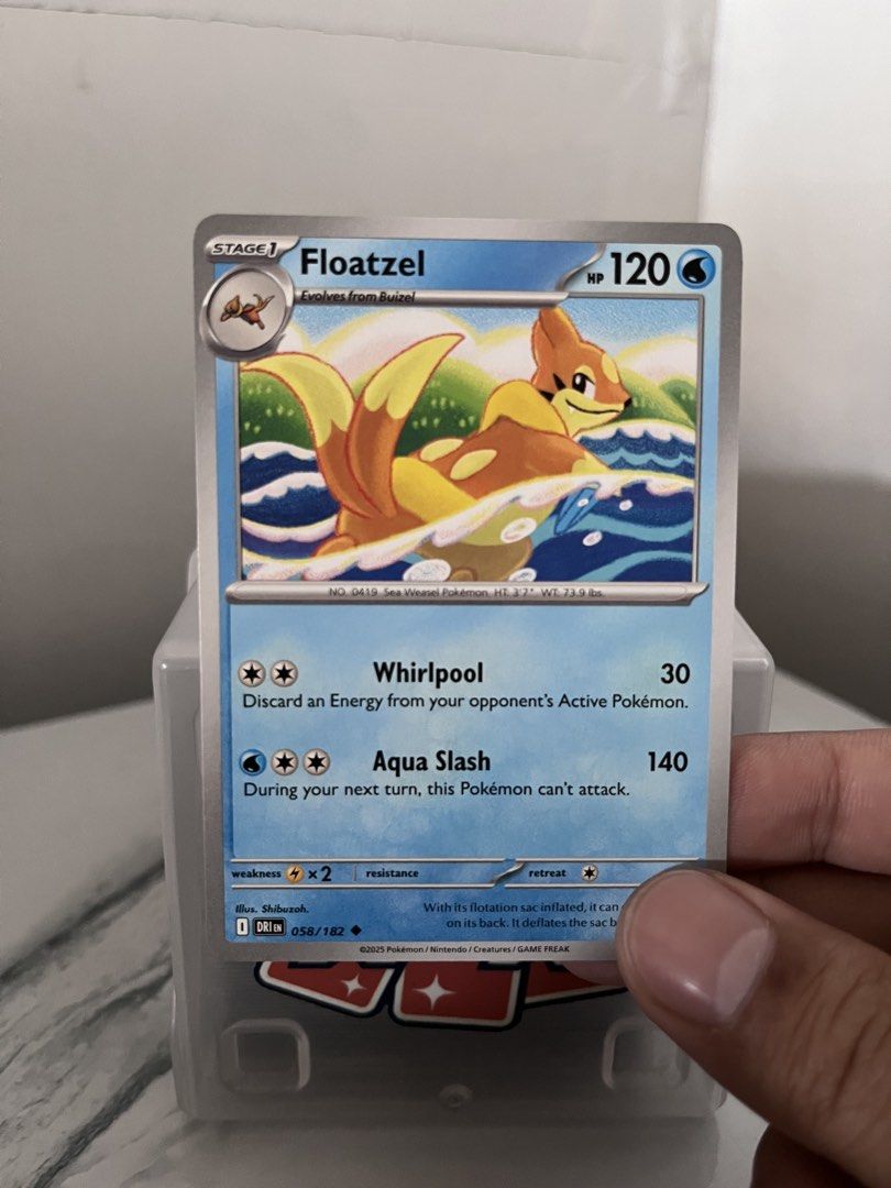 Floatzel 058/182 Stage 1 Pokemon Card (Category: Raw Singles) located in Pasay City. Submitted by paullimerized (Listing ID 1448184503, Image 1). Description: .