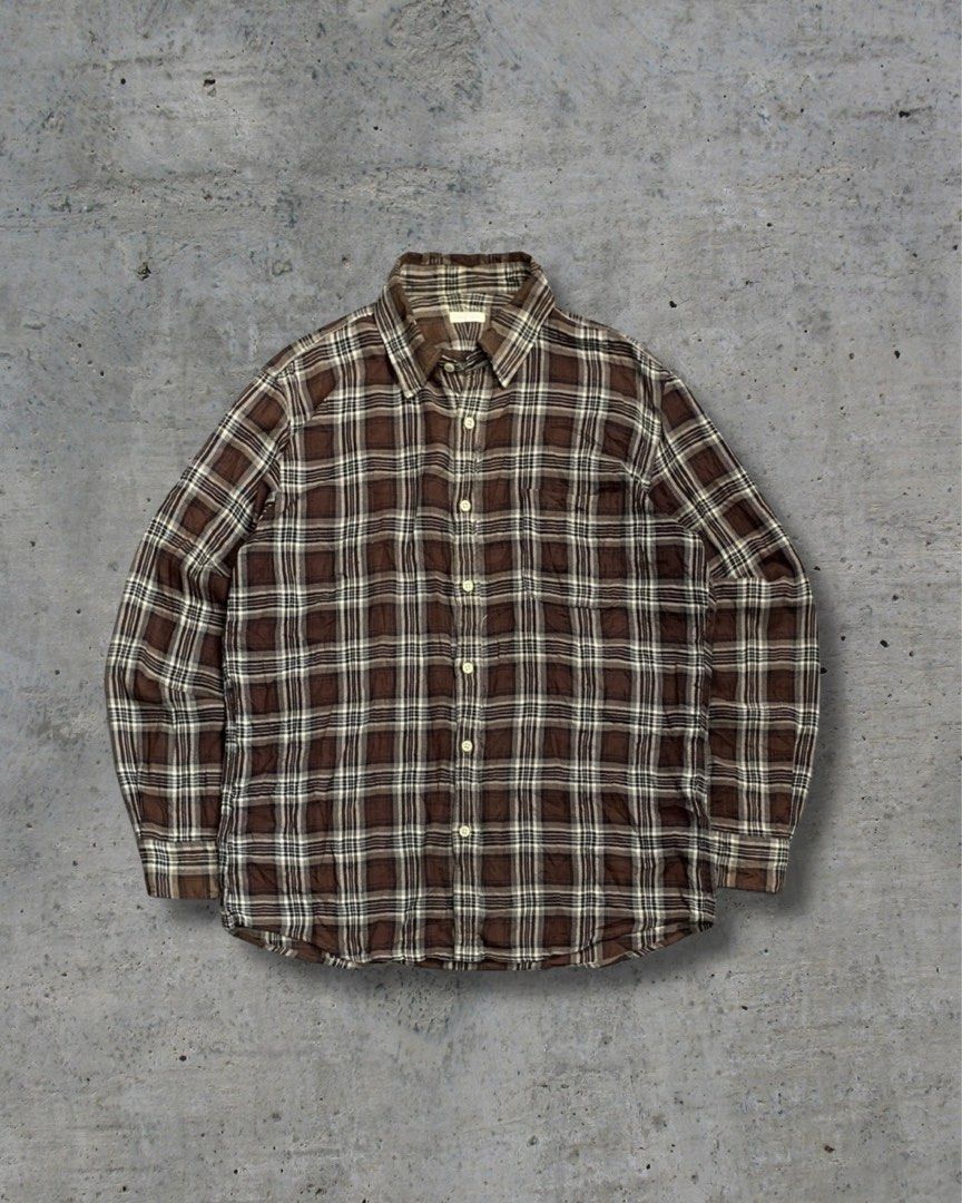 GU by Uniqlo Flannel Longsleeves (Category: Formal Shirts) located in Imus. Submitted by wwew.shop (Listing ID 1448123069, Image 1). Description: 23 W 27 L — Cut Washtag.
