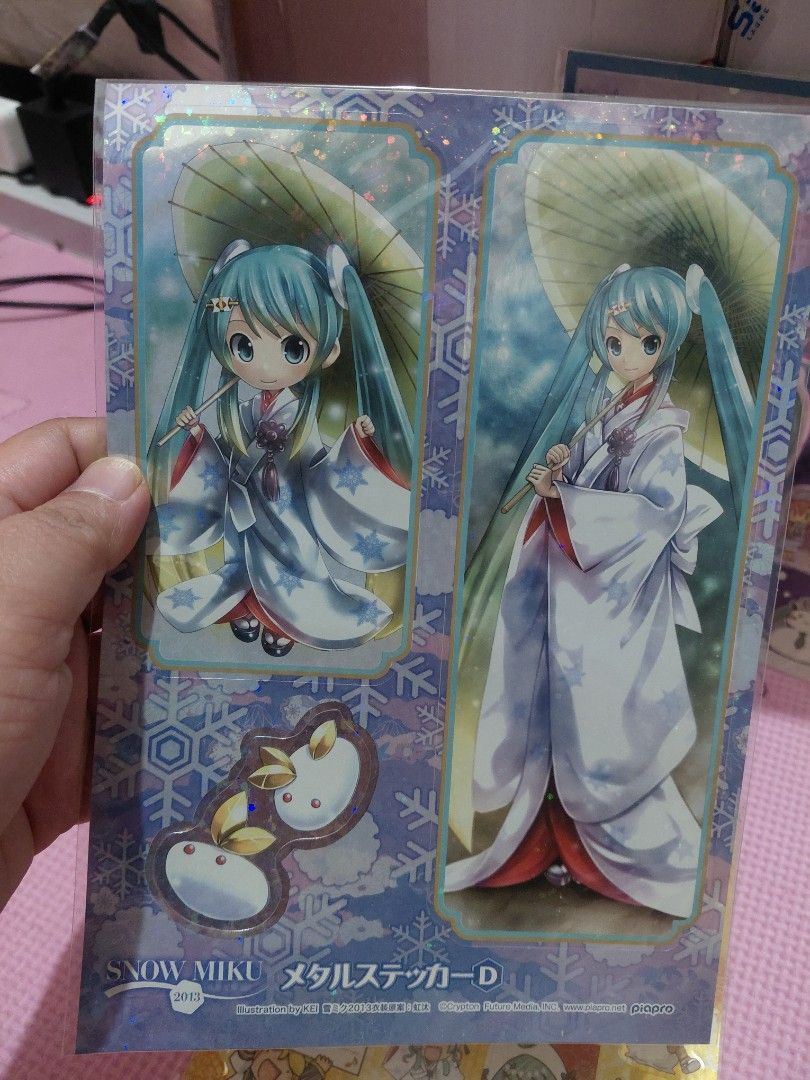 HATSUNE MIKU STICKERS (Category: Art & Prints) located in Manila. Submitted by bashamylove0116 (Listing ID 1448128014, Image 3). Description: super cute Hatsune Miku and Snow Miku sticker set Great addition to your collection #hatsumemiku #hatsunemikucollection.