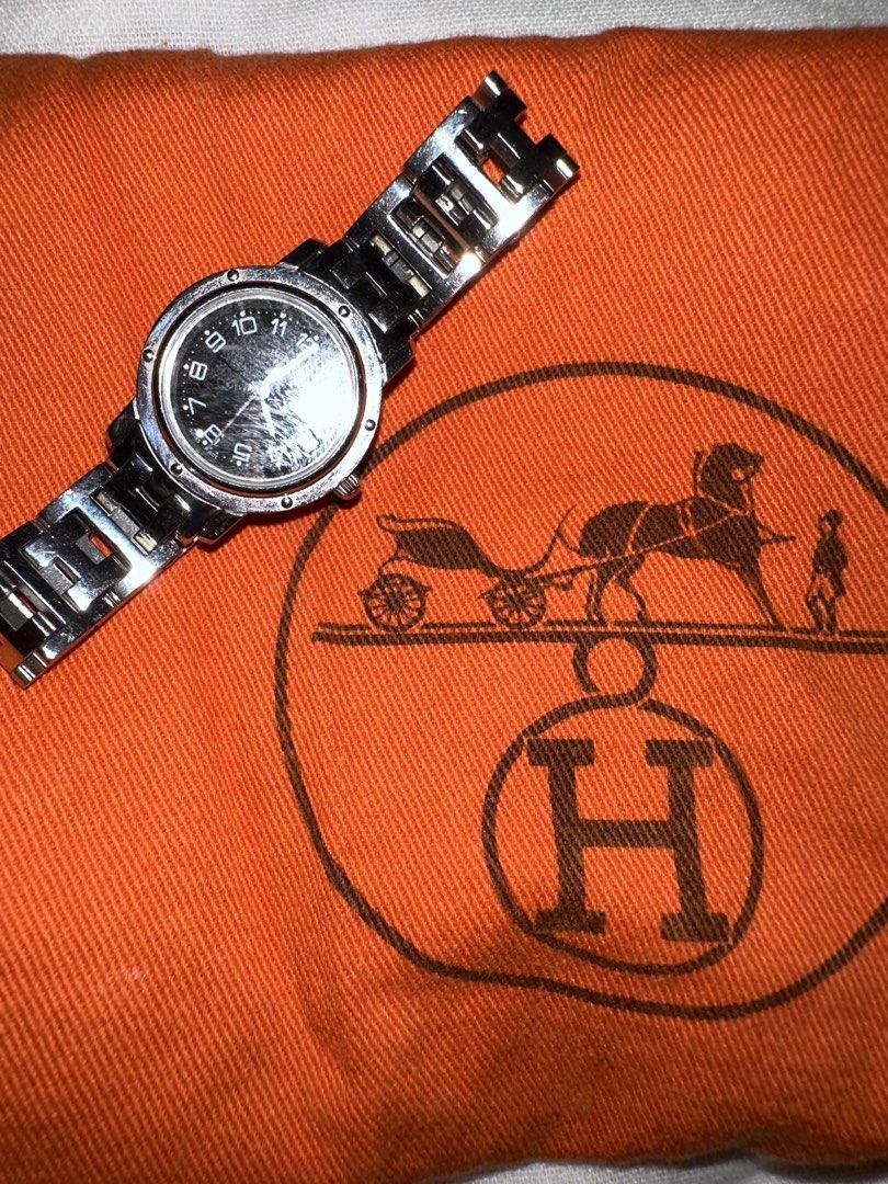 Hermes silver watch for women (Category: Luxury Watches) located in Manila. Submitted by abegail748 (Listing ID 1448159549, Image 1). Description: .