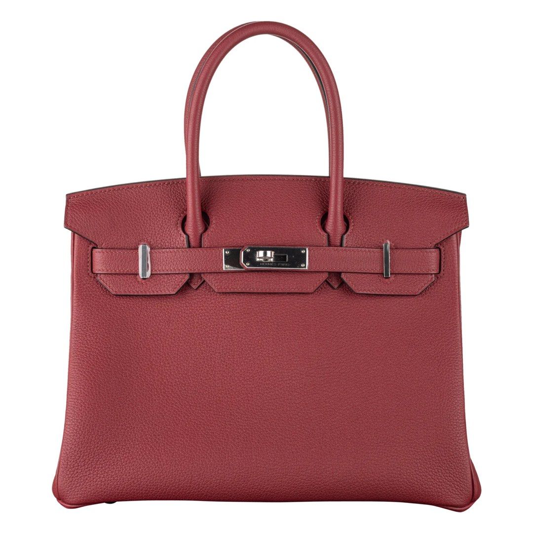 Hermès Birkin 30 (Category: Luxury Bags & Wallets) located in Taguig. Submitted by mainsourceph (Listing ID 1448078685, Image 3). Description: Hermès Birkin 30 Rouge Grenat Togo Leather Palladium Hardware Bag, Dustbag and Authenticity 9.8/10 Condition Kept and Unused.