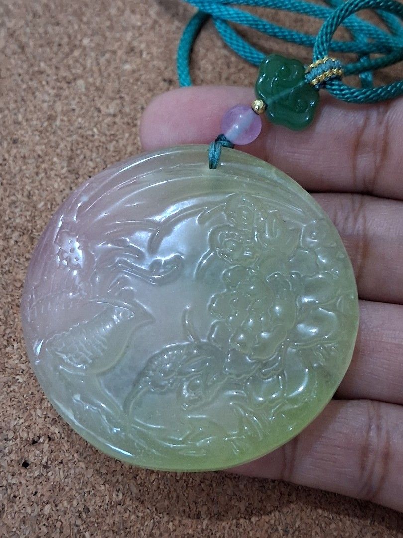 Hetian jade necklace with carvings nature crystal (Category: Necklaces) located in Candelaria. Submitted by naturecrystal (Listing ID 1448219573, Image 3). Description: Hetian jade necklace with cravings nature crystal. Browse my account for more items for sale. Just message me for more details. SHIPPING ONLY JNT COURIER.