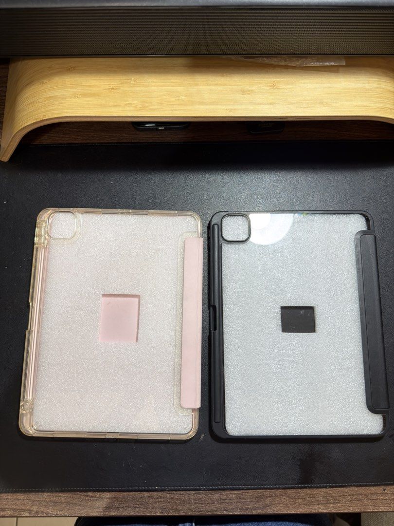iPad Air 5 Cases - Take Both! (Category: Cases & Sleeves) located in Imus. Submitted by portraitsoftracy (Listing ID 1448257828, Image 3). Description: - with minor flaws (pls refer to pics) - 550 for both, 300 for each - will be cleaning before shipping - tags: iPad Air 5 Case, Pink iPad Case .
