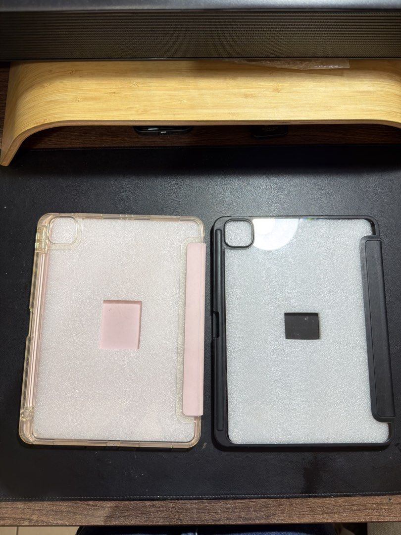 iPad Air 5 Cases - Take Both! (Category: Cases & Sleeves) located in Imus. Submitted by portraitsoftracy (Listing ID 1448257828, Image 2). Description: - with minor flaws (pls refer to pics) - 550 for both, 300 for each - will be cleaning before shipping - tags: iPad Air 5 Case, Pink iPad Case .