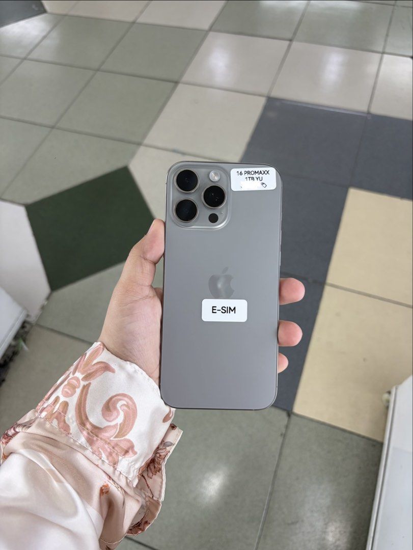 Iphone 16 Pro Max 1TB Esim Unlock 88% BH No issue (Category: iPhone 16 Series) located in San Juan City. Submitted by javedsgadgetshop (Listing ID 1448083171, Image 1). Description: WE BUY AND SELL SO PWEDE MAGBINTA OR SWAP ! INSTALLMENT OPTIONS : SPAY LATER / GGIVES / CREDIT CARD / SKYRO / HOMECREDIT (BRANDNEW) Quick Specs : 💵 Iphone 16promax •1TB •US Variant •88% batt health •Esim Unlock •95% Smoothness •No hidden issue | No Repaired •100% Aut