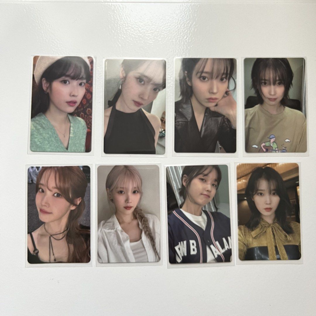 IU 8 Photocard Set (Category: K-Wave Merchandise) located in Paranaque City. Submitted by mxryll (Listing ID 1448119959, Image 1). Description: QUITTING SALE - All official and in good condition! *take all 8 for 550 *can tingi for 80 each, minimum of 2 .