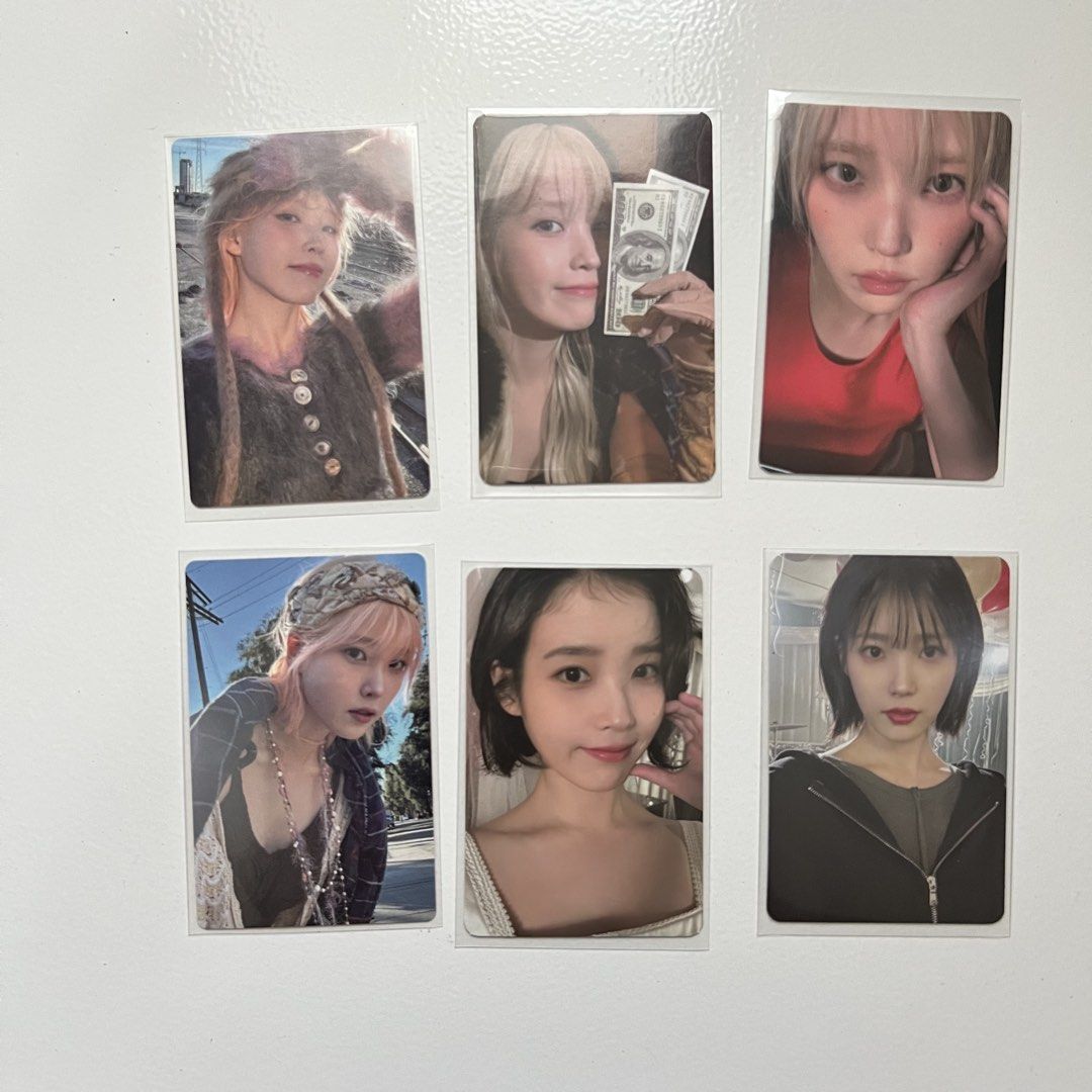 IU 9 Photocard Set (Category: K-Wave Merchandise) located in Paranaque City. Submitted by mxryll (Listing ID 1448121296, Image 1). Description: QUITTING SALE - All official and in good condition! *take all 9 for 750 *can tingi for 100 each, minimum of 2.