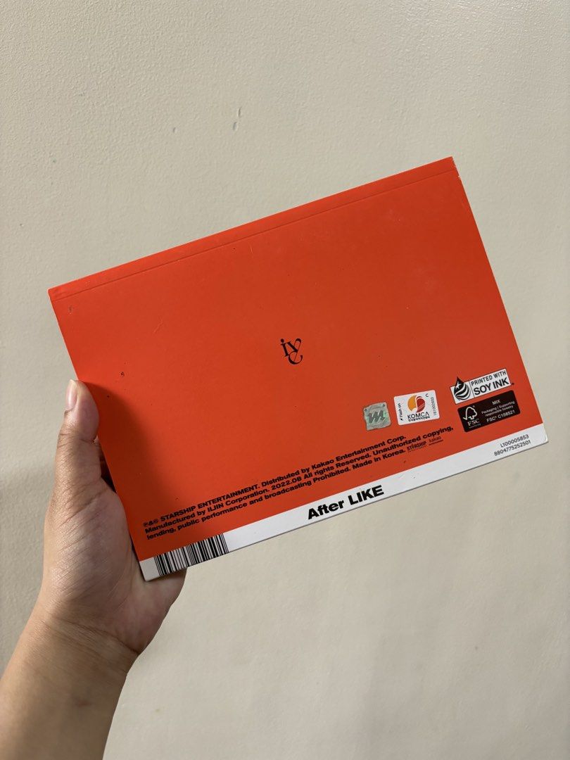 IVE After Like Album (Category: CDs & DVDs) located in Manila. Submitted by meliorashop22 (Listing ID 1448195609, Image 2). Description: - May konting crease sa pagopen sa album - No PC - What you see is what you get.