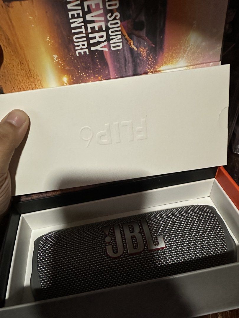 JBL Flip 6 Portable Waterproof Bluetooth Speaker (Category: Soundbars, Speakers & Amplifiers) located in Antipolo. Submitted by manjid (Listing ID 1448080195, Image 3). Description: - JBL Flip 6 Portable Speaker - Waterproof design for worry-free listening - Excellent sound quality for parties and daily use - Seamless Bluetooth connectivity - PartyBoost feature to link with other JBL speakers - Comes in original packaging.