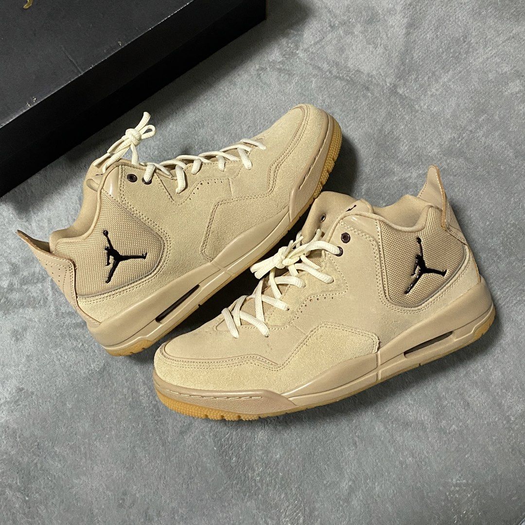 Jordan 23 Courtside 'Desert Gum' (size 10) (Category: Sneakers) located in Rizal. Submitted by clutch_ (Listing ID 1448160895, Image 1). Description: BELOW SRP ₱1,895 only Jordan 23 Courtside Desert Gum US 10 (walked around indoors) Complete IG: shoeglry MARIKINA.