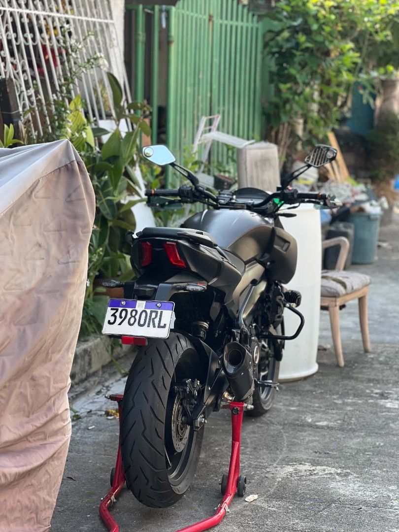 Kawasaki Dominar 400 Motorcycle (Category: Motorbikes for Sale) located in Binan City. Submitted by ejmzxc (Listing ID 1448149112, Image 3). Description: RUSH FOR SALE KAWASAKI DOMINAR UG 400 2022 YEAR MODEL ORIG OR CR OPEN DOS REGISTERED TIL 2027 2ND OWNER 18K+ ODO 2 KEYS EXPRESSWAY LEGAL COMPLETE RFID BAGO GULONG HARAP LIKOD MDL 140,000 📍SABANG DASMA.