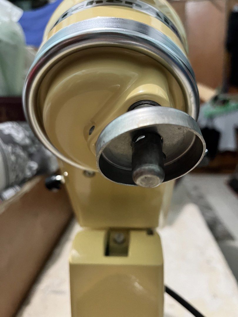 KitchenAid Artisan Stand Mixer 4.8L Yellow (Category: Other Kitchen Appliances) located in Malabon City. Submitted by diyenss (Listing ID 1448140135, Image 3). Description: -used only a few times -in majestic yellow tilt-head stand mixer -complete inclusions: 5QT(4.8L)bowl, pouring shield, flat beater, c-dough hook, and wire whisk -with flaws: minor signs of usage, stain, and small scratch rfs: stopped baking mop: gcash or bdo only *upon pick up*